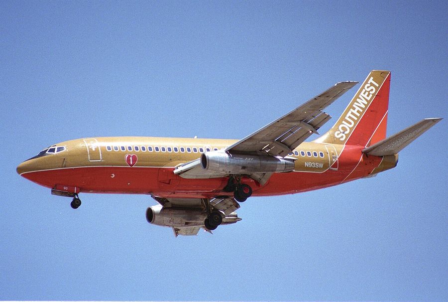 图20 西南航空波音737-200(1978年放松管制后低成本航空的典型机型)
